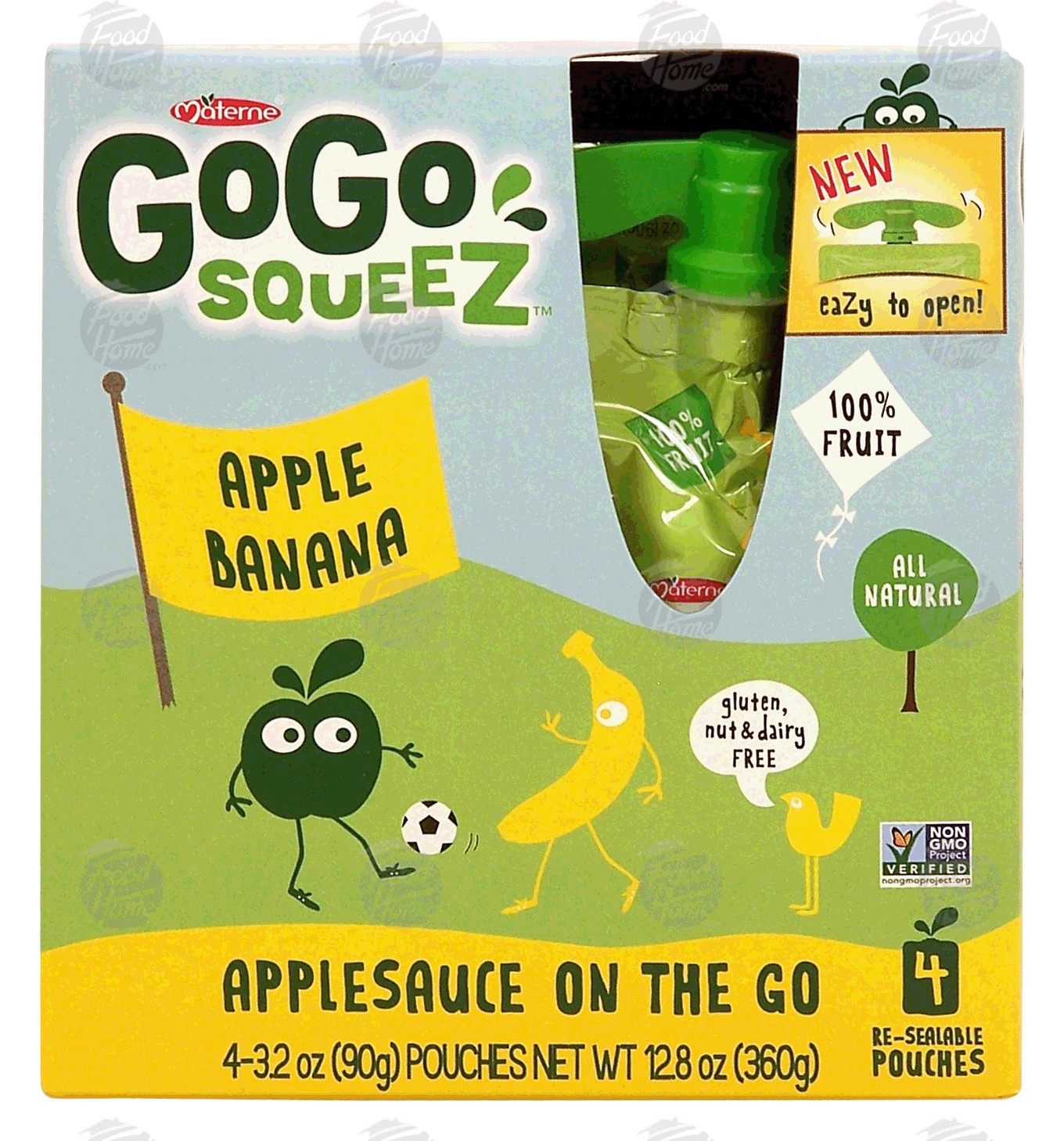 Go Go Squeez  apple banana applesauce, 4-pouches Full-Size Picture